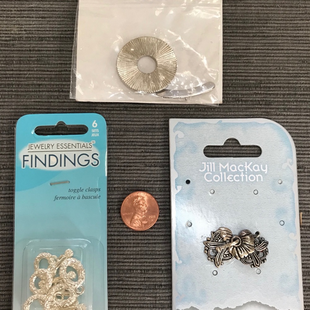 STERLING PLATED SILVER ASSORTED CLASPS Jewelry